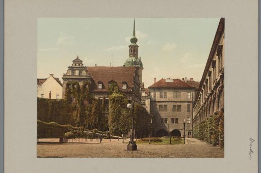 Dresden. The Castle Courtyard