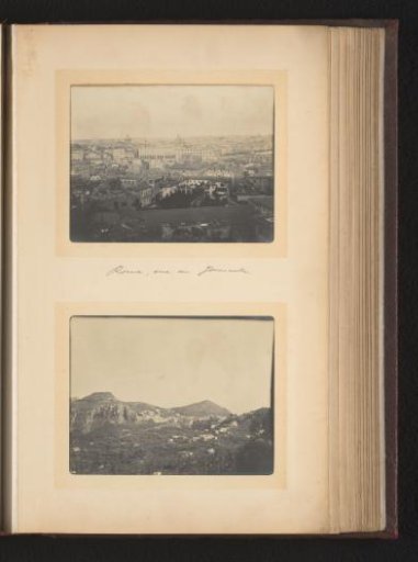 View over Rome from the Janiculum and hilly landscape