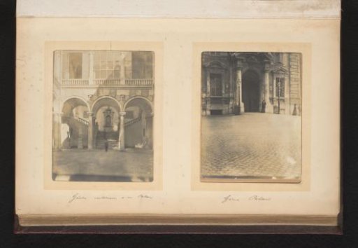 Two views in a palace in Genoa