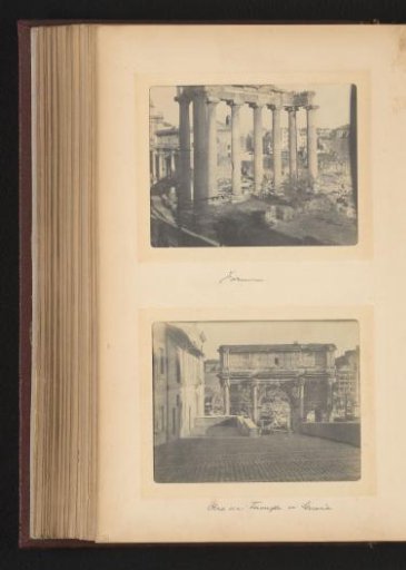 View of the Roman Forum and the Arch of Septimius Severus