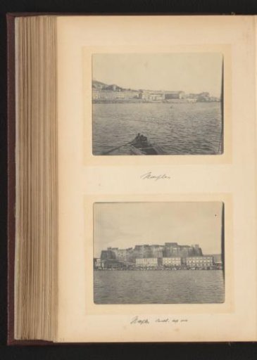 Views of Naples and the Castel dell'Ovo, from the water