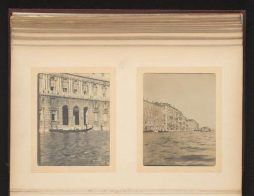 Two Views of Buildings Along the Canals of Venice