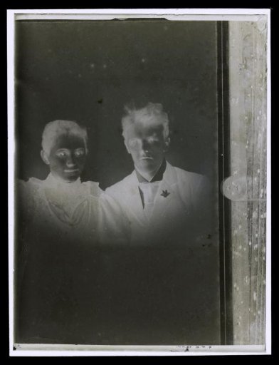 Portrait of an unknown woman, possibly Elsa Diepenbrock, and an unknown man