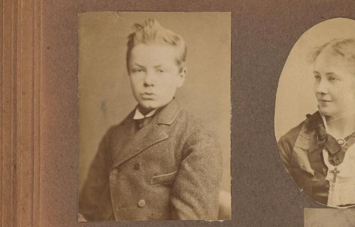 Portrait of a boy with light-colored hair