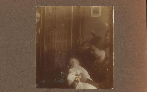Mrs. Diepenbrock with a child on her lap