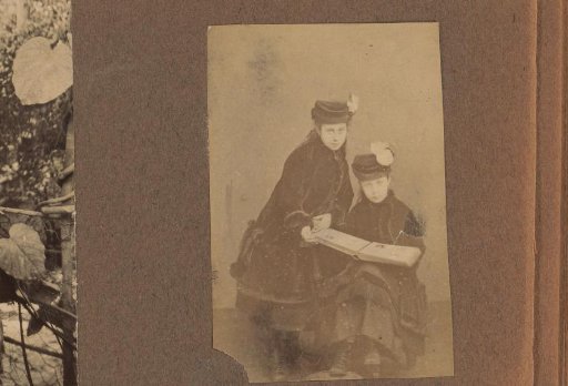 Studio portrait of two maids