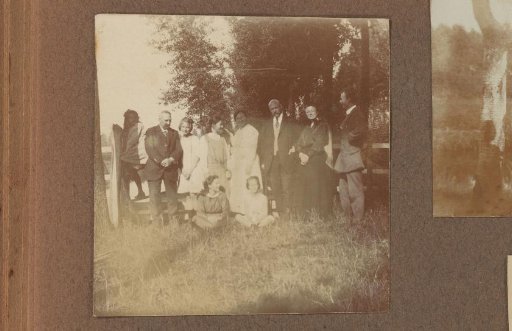 Group portrait in a field
