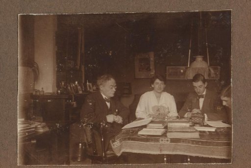 Alphons Diepenbrock at Table with a Woman and Two Men