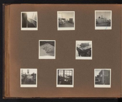 Page from the Diepenbrock family photo album with 8 photos of Alphons Diepenbrock and his surroundings