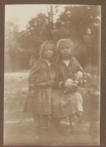 Thea and Joanna Diepenbrock standing in a field