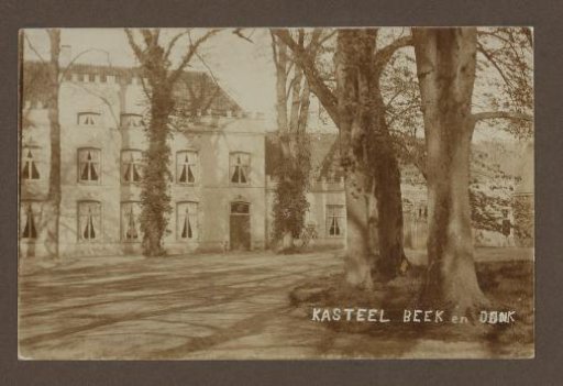 View of castle Eikenlust in Beek en Donk
