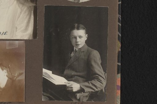 Portrait of a boy with a book
