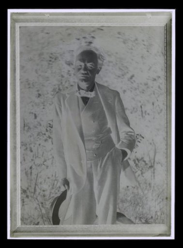 Portrait of Alphons Diepenbrock Outside with Hat in Hand