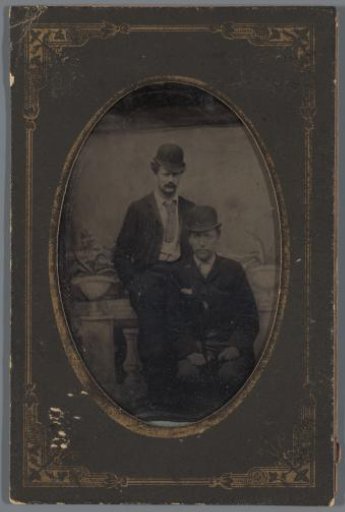 Portrait of Willem Kloos and Hein Boeken