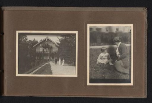 The Van den Berg family in Klarenbeek, with Carel van den Berg and his mother on the right
