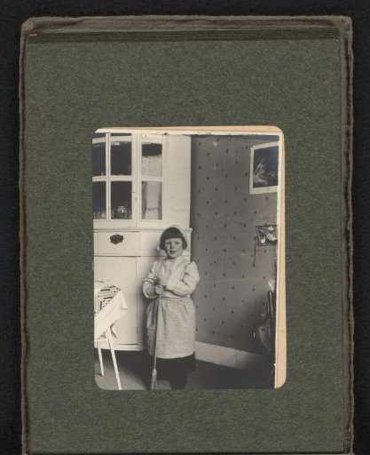 Portrait of Cay van den Berg dressed as a maid