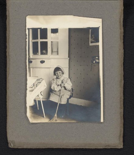 Portrait of Cay van den Berg dressed as a maid