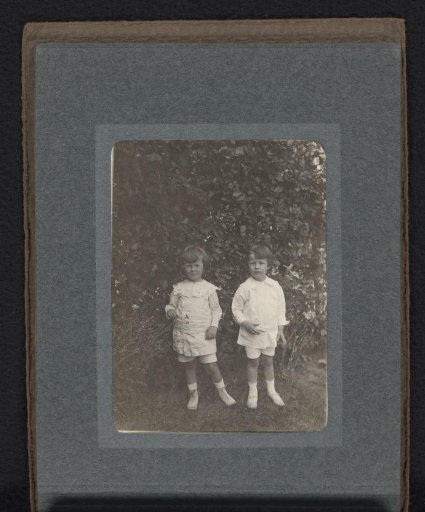Portrait of Cay van den Berg and Another Boy in the Garden at Blaricum