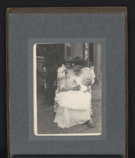 Caroline van den Berg with Cay and Frank on her lap