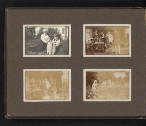 Four Photographs of the Van den Berg Family with Others in Bergerac