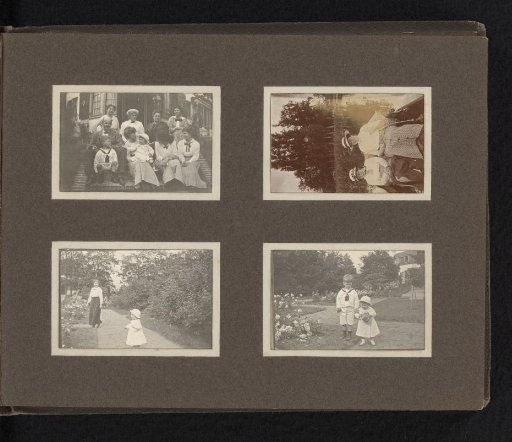 Four Photographs of the Van den Berg Family with Others in Bergerac