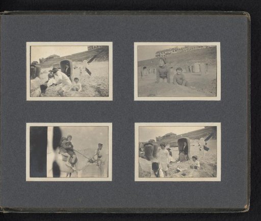 Carel and Frank van den Berg on the beach in Noordwijk