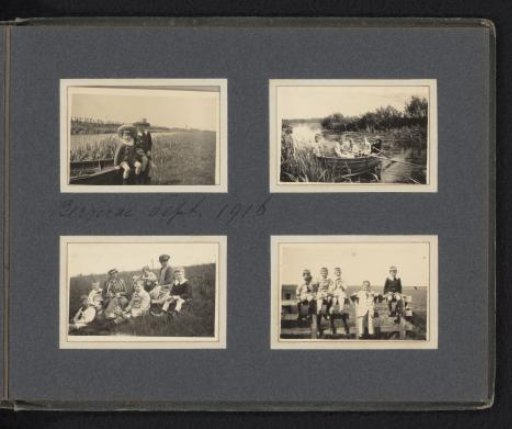 Children of the Van den Berg family, including Carel and Frank, in Bergerac