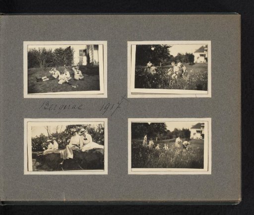 Children of the Van den Berg family in a garden in Bergerac