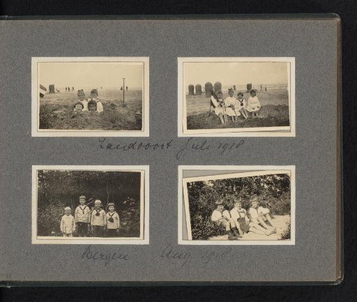 Children of the Van den Berg Family on the Beach of Zandvoort and in Bergerac