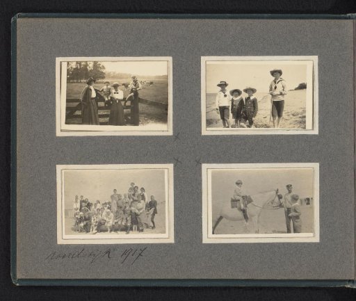 The Van den Berg family on the beach in Noordwijk