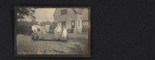 Children of the Van den Berg Family with a Wooden Cart in Maarn