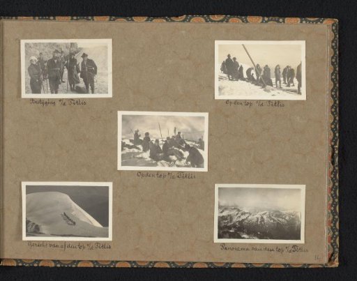 Five Photographs of a Group of Mountaineers on the Titlis