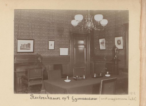Interior of the rector's room at the Gymnasium in Amsterdam