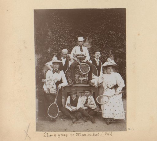 Group Portrait with Tennis Rackets at Mariënbad