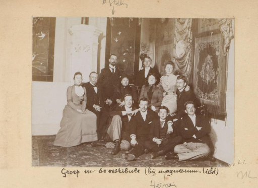 Group portrait in the vestibule