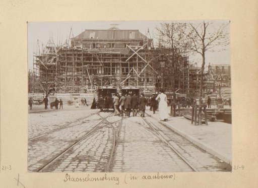 Amsterdam Town Hall under construction