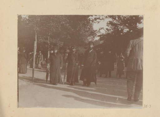 Walking people on the street