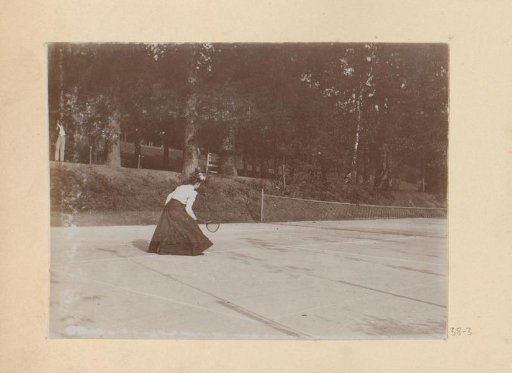 Woman on a Tennis Court