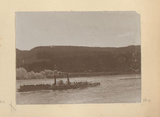 Steamship on a lake
