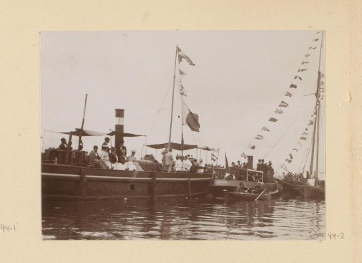Company on Decorated Boats