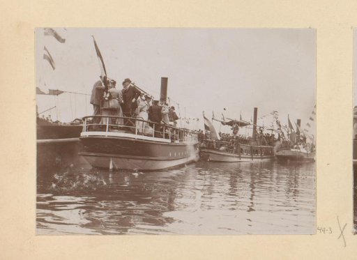 Company on Decorated Boats