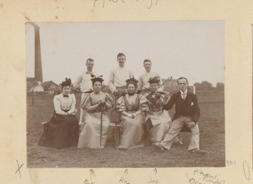 Group portrait in a meadow