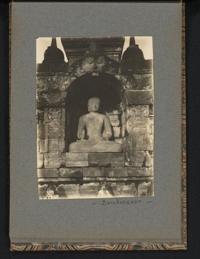 Buddha image on the Borobudur in Central Java