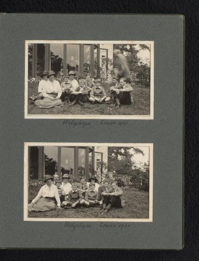Two Group Portraits of Members of the Van den Berg Family at Huize Welgelegen