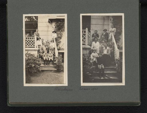 Two family portraits of members of the Van den Berg family