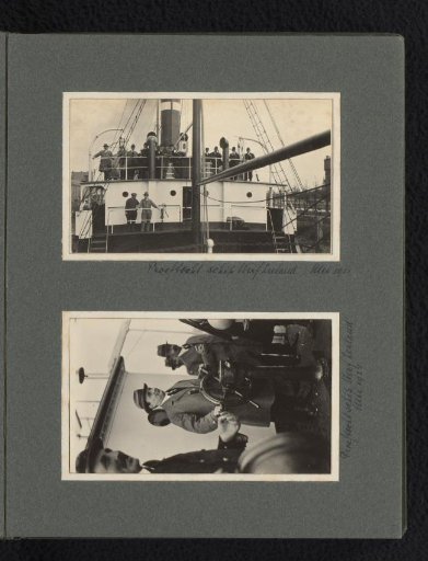 Two Photos of the Ship Werf Zeeland During a Trial Run