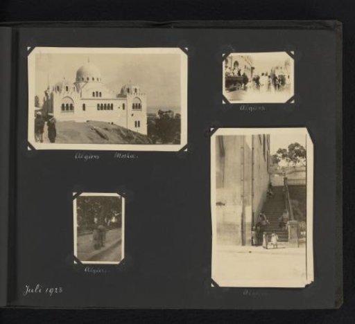 Four Photographs of a Mosque and Streets in Algiers