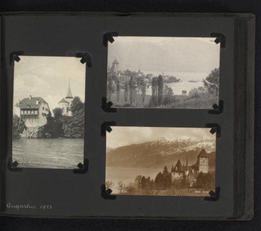 Three Postcards, One Photograph and Two Photomechanical Prints, of Spiez