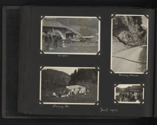 Four Photographs of People on Vacation in Switzerland