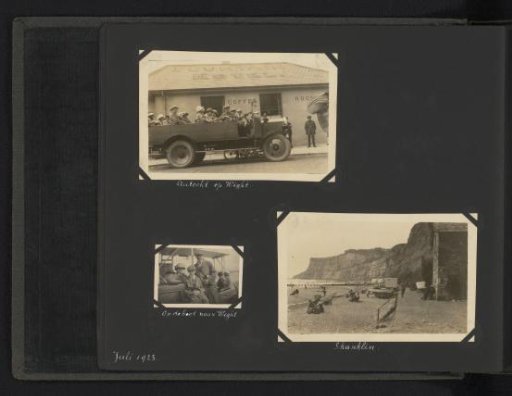 Three Photographs of the Van den Berg Family on the Isle of Wight